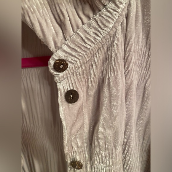 Free People Oversized Velvet Shacket/Blouse SzS - Picture 11 of 13